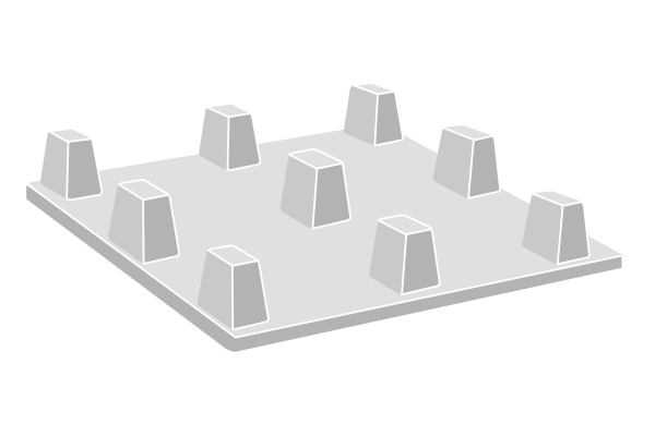 Palette Plastique X Perdue Pleine Pour Transport Axess Industries