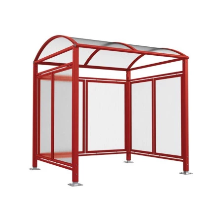 Abri vélo rouge Abri vélo rouge