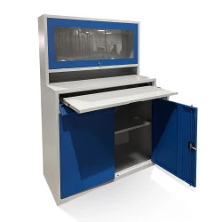 Armoire informatique double écran 24 pouces
