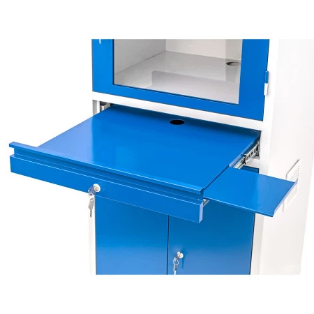 Armoire informatique. Tablette tiroir pour clavier et souris Armoire informatique. Tablette tiroir pour clavier et souris