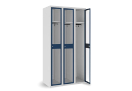 Armoire vestiaire à porte plexiglass