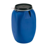 Bidon en plastique bleu 25 litres UN empilable avec bouchon à vis GL 51  blanc