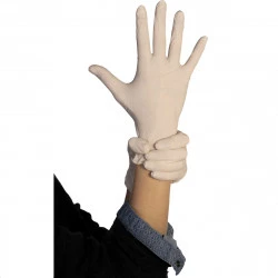 Unigloves Latex - Boîte de 100 gants en latex noir non poudré - Hand Ink