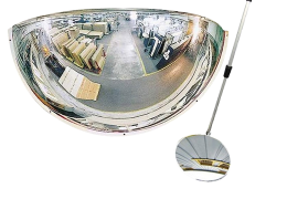 SNS SAFETY LTD Miroir convexe de sécurité routière pour allée, entrepôt,  garage et bureau, noir (Ø 30 cm) : : Industrie et science
