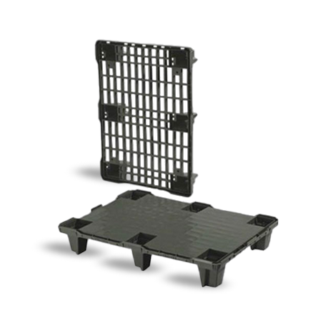 Palette plastique 800 x 600 légère recyclée pleine pour charges très légères Palette plastique 800 x 600 légère recyclée pleine pour charges très légères