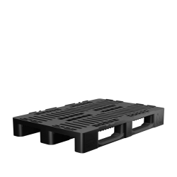 Palette plastique 1200x800 lourde régénérée H1 ajourée pour charges moyennes
