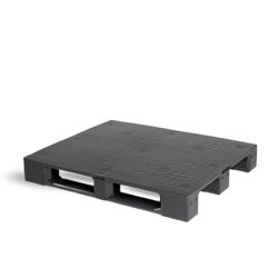 Palette plastique 1200x1000 medium recyclée pleine pour charges moyennes