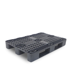 Palette plastique 1200 x 800 ajourée industrielle pour charges moyennes