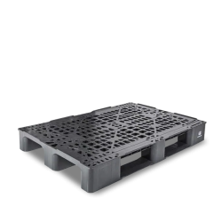 Palette plastique 1200 x 800 ajourée pour stockage et transport