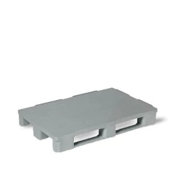Palette plastique 1200x800 hygiénique couleur pleine à semelles