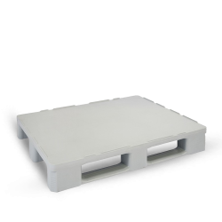 Palette plastique 1200 x 1000 medium vierge pleine pour charges moyennes