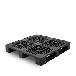 Palette plastique 1100 x 1100 lourde et ajourée d'expédition