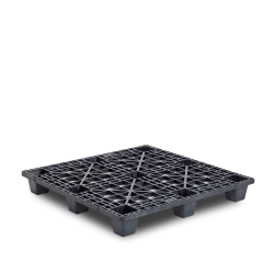 Palette plastique 1200 x 1200 perdue pour stockage de fûts