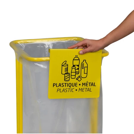 Ahlsen Support de sac poubelle pliable, portable, support pour sac poubelle  pliable, support de poubelle à
