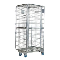 Roll conteneur antivol - Capacité 400 kg