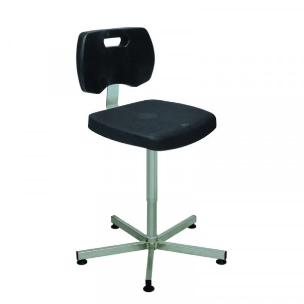 TABOURET V-KORR BLANC, INOX, PATINS, REPOSE PIEDS - Laboratoir