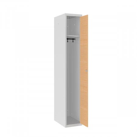 Vestiaire porte en bois L 300 mm 1 colonne monobloc porte en MDF